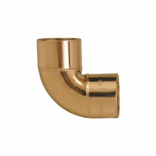 Joelho Cobre 90° 22mm — Conexão por solda